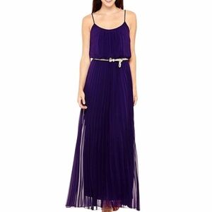 Bisou Bisou Deep Purple Maxi Dress